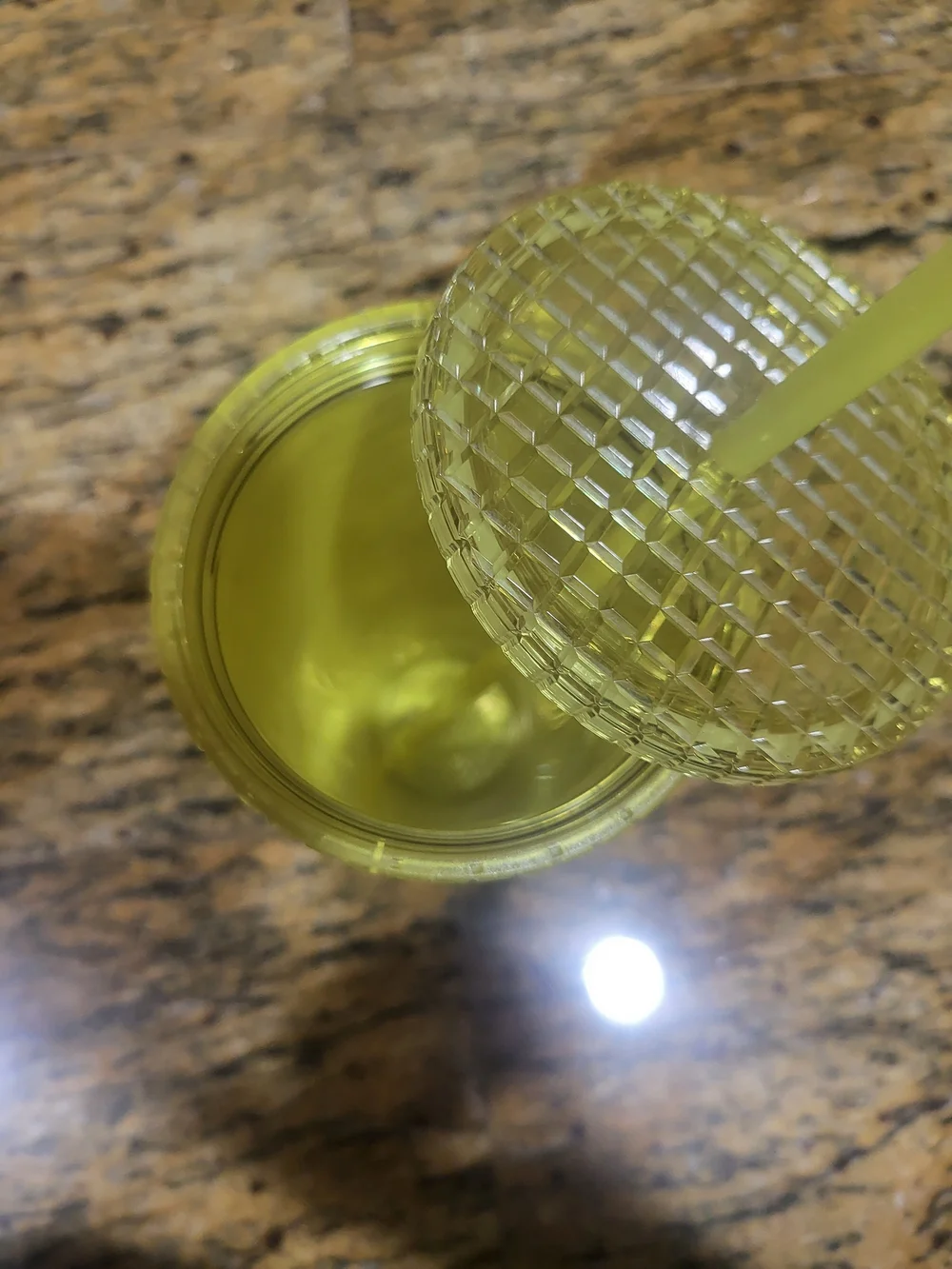 Starbucks Textured Tumbler in Lime Yellow